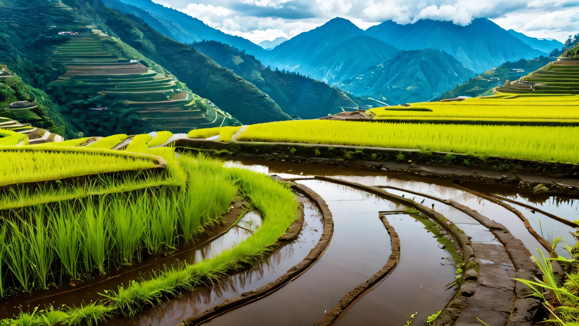 Rice terraces、4K
