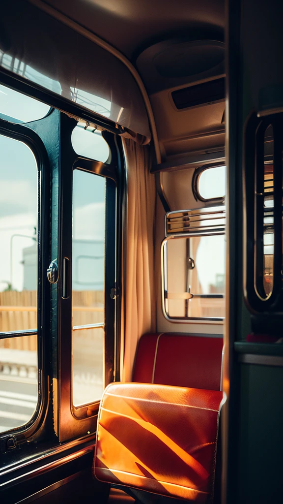 Summer Dream，the bus，Dreamy lighting，HD，Details，Best quality