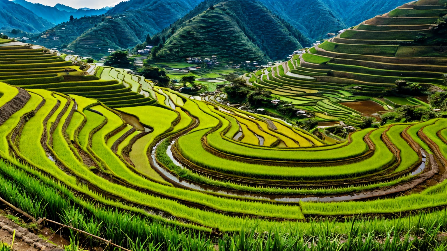 Rice terraces、４K