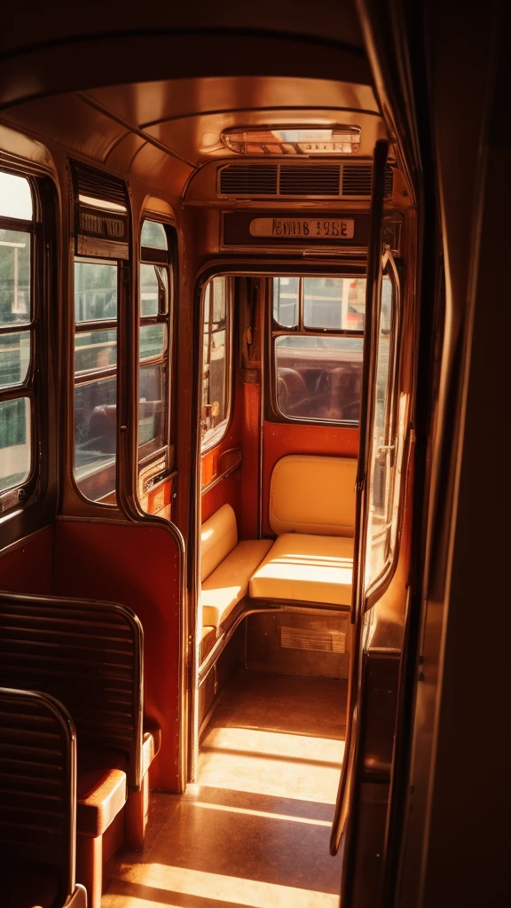 Summer Dream，the bus，Dreamy lighting，HD，Details，Best quality