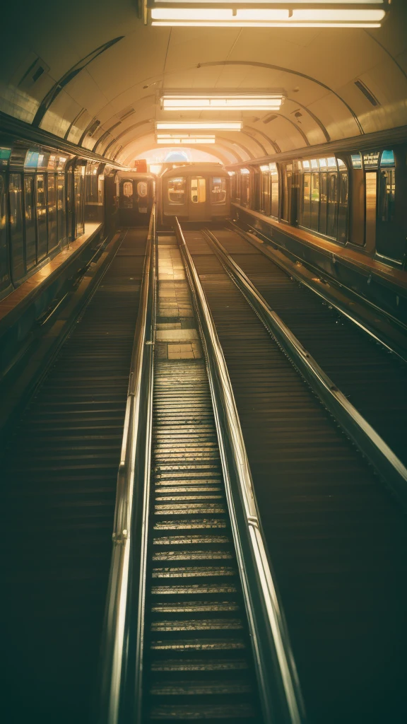 Summer Dream,Metro platform,Dreamy lighting,HD,Details,Best quality