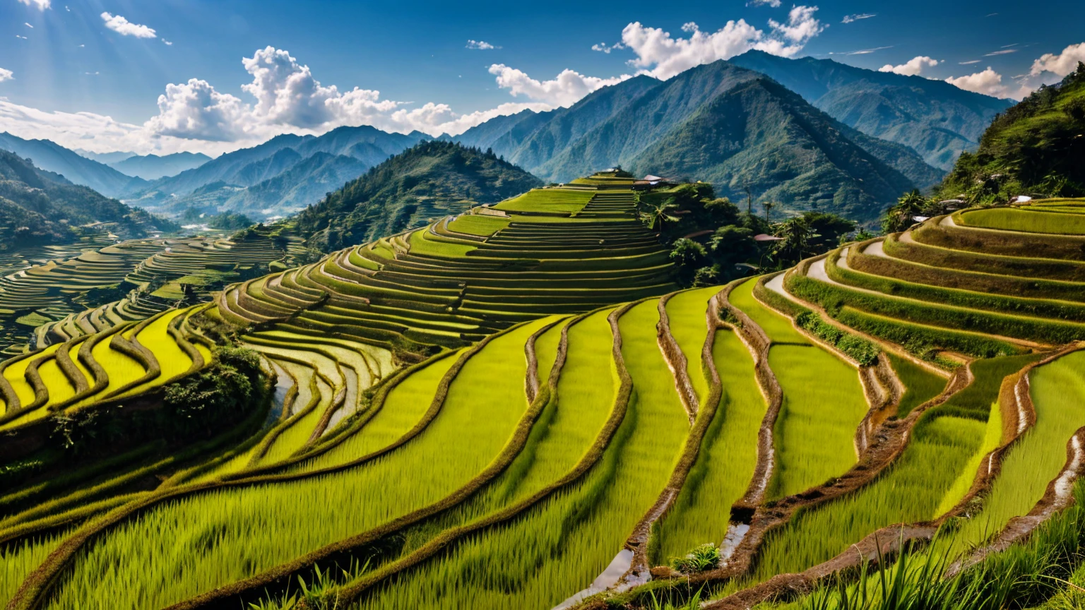 Rice terraces、４K