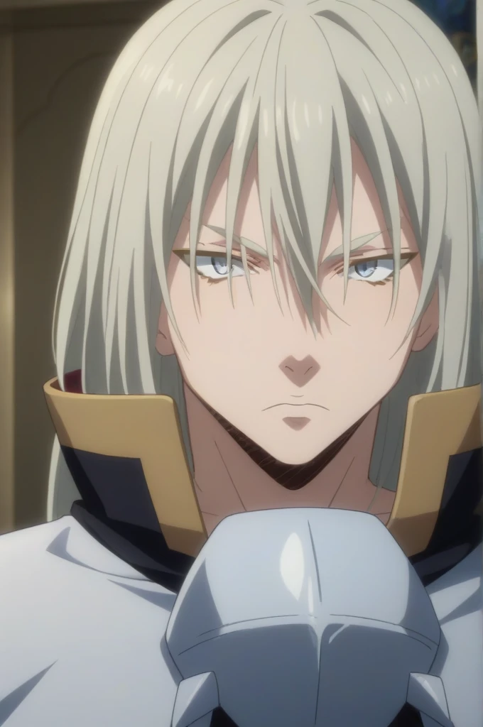 score_9, score_8_up, score_7_up, source_anime, rating_safe, intricate details, anime screencap, , , looking at viewer, , 1boy, solo, male focus, leon_cromwell, grey hair, grey eyes, long hair, hair between eyes,Angry expression,, ultra detail, ultra HD, masterpiece,full body photo