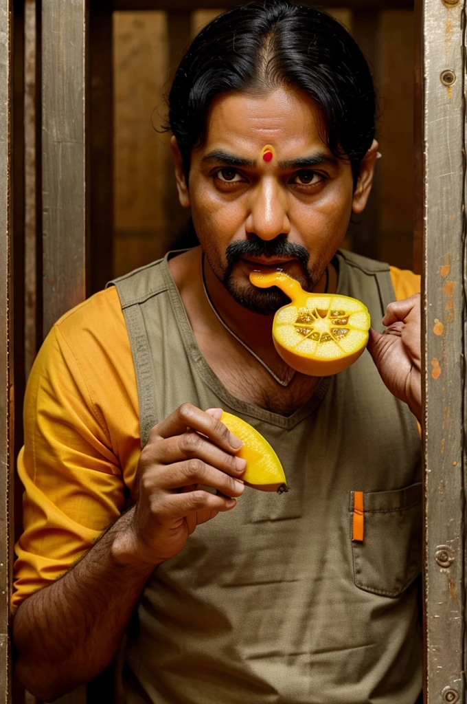 Modi ji eating mango in jail