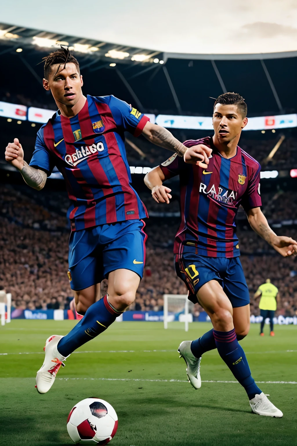 Messi vs Ronaldo football match thumbnail