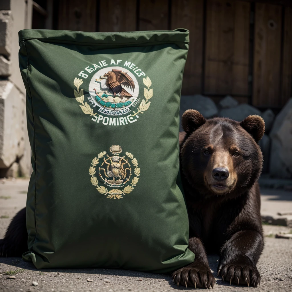 BEAR OF THE MEXICAN MILITARY ARMY