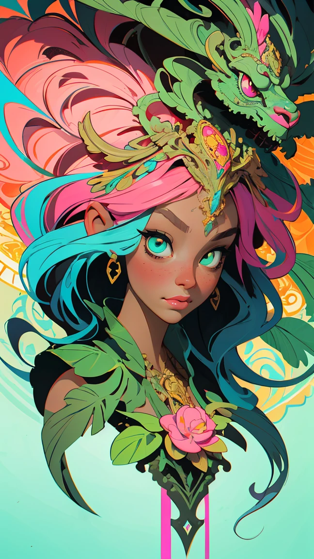 (NSFW:1.4), (masterpiece, top quality, best quality, official art, beautiful, cosmic, atmospheric, psychedelic, dreamlike and aesthetic:1.2), (1girl, green punk rock mohawk hair, tons of tattoos and piercings, super huge enormously gigantic tits), extreme detailed,(fractal art:1.3),colorful,highest detailed, cherry blossoms and butterflies blowing in the wind