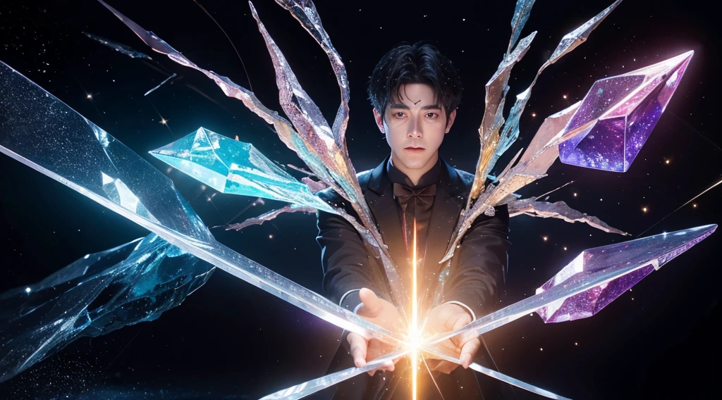 Eric placed all the pieces around the crystal，Start chanting ancient mantras。The crystals and shards began to glow brightly，finally merged together，Formed a powerful magic barrier。This barrier can protect the world，But it also requires a powerful magician to guide。