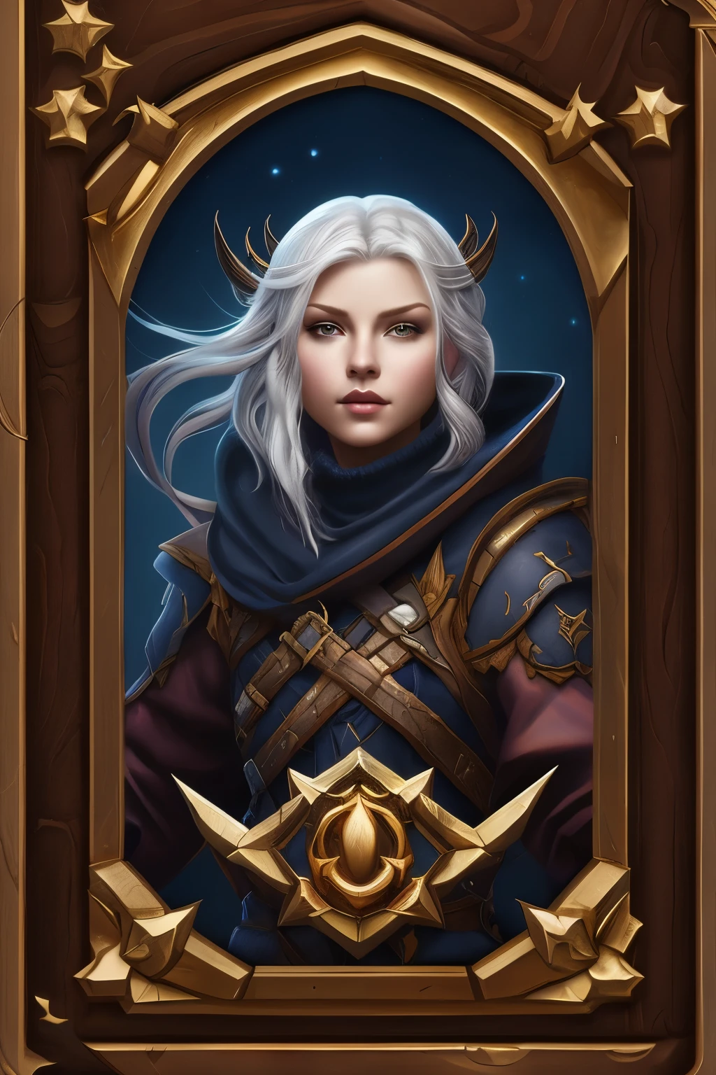 A card design for the game "Dungeons and Dragons" in an Art Nouveau style, featuring ornate gold accents and symmetrical patterns with an dragon or magic symbol at its center. The background is richly textured to resemble wood or metal, creating depth that enhances the overall aesthetic of the artwork. This card has a golden border around it. It's designed as a detailed illustration, with fine lines and intricate details that highlight both art nouveau elements such as decorative shapes and textures. dragon,magic, fantasy,pattern only, no characters, Gorgeous, Hearthstone legend, Diablo ,blizzard style, Baroque style, HD,