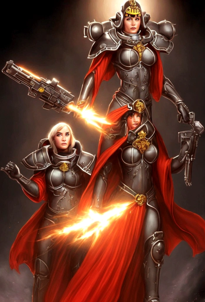 Gorgeous adepta sororitas
from the movie Tron