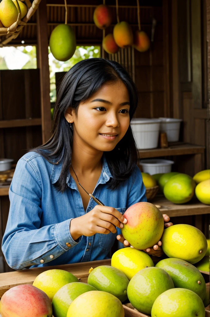 Make me a picture of the mango fruit