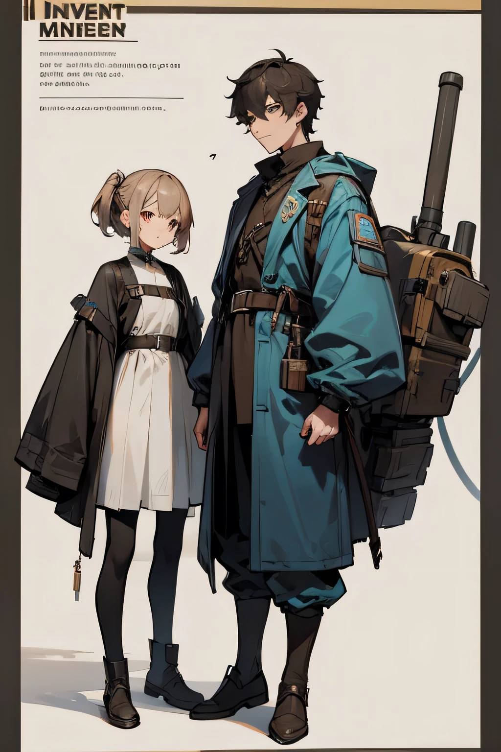 One NPC character, male, is an inventor, has a younger sister, location in the inventor&#39;s house.