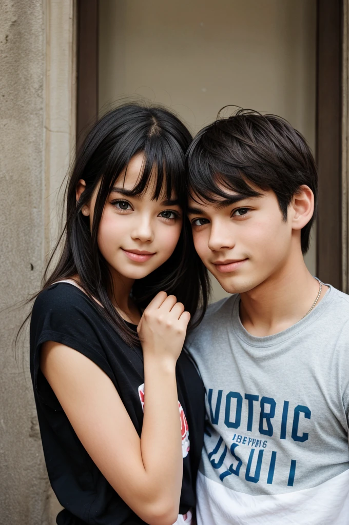 Cute boy and girl Love