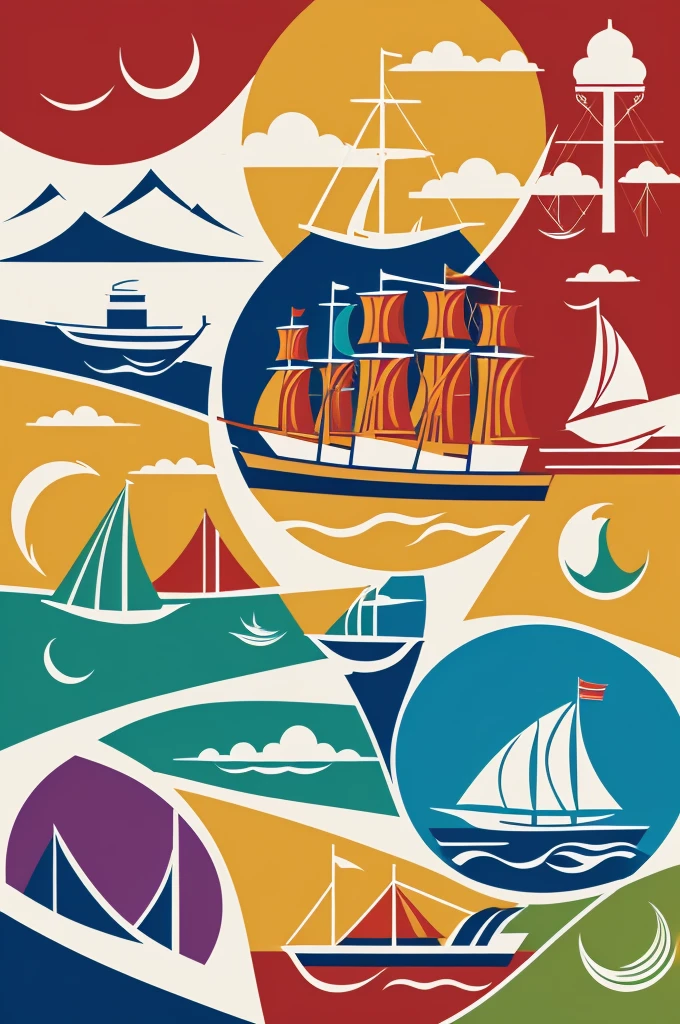 A logo for "Flavor Odyssey" could include a stylized globe with culinary elements around it, like forks and knives that could also resemble the sails of a ship, symbolizing adventure and travel through the flavors of the world. It could have bright colors that represent the diversity of international food.