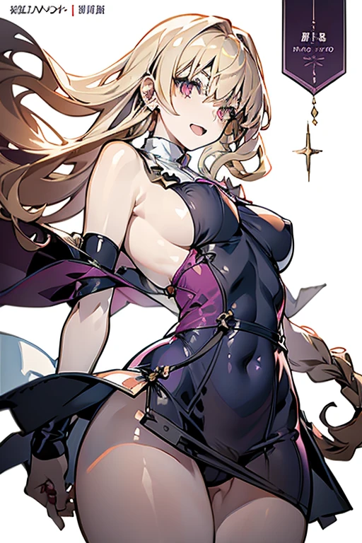 1 girl in, purple color  hair、Purplish pink eyes that dreamers desire, (Blonde hair) , small stature, Colossal tits, Lori, (masutepiece:1.2, Best Quality), (finely detailed beautiful eye: 1.2), (beautifull detailed face), (perky chest:1.1), (pointed chest:1.0), (cakes magazine cover:1.3)，(Best Illumination, extremely delicate and beautiful), sexy pose,make a cocktail , in a bar counter, ((Cinematic Light)), Dramatic light, (Pale white background:1.5), Short bob hair（1:3）、Ultra Contrast、Braid a little around the ears, White long dress、only has 5 fingers、Her  is visible through the white 、Wet pants、You can see inside your 、full of sweat、mocking look、、nffsw,Arms crossed、grab the arm、Shoot from below,Best Quality、Large breastuscular 、Pubic hair,high-level image quality、hightquality、8K,perfect hand、5 fingers、finger pin、Perfect Finger、T back、、noise cut、bullet hand、Her hair color should have been a brighter purple.The skirt part is also carefully expressed..、Purple skirt、the skirt is floating in the wind、Dark purple 、Pubic hair majority,(with sparkling eyes and a contagious smile),open mouth,from below:1.2, highest quality, high resolution,Real World, Natural light,perfect Natural light, Looking at Viewer,
