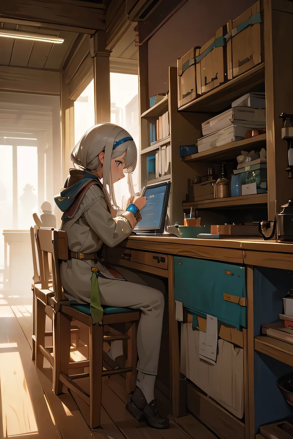 One NPC character, female, is the younger sister of the inventor. The place in the inventor's house is sick and cursed.