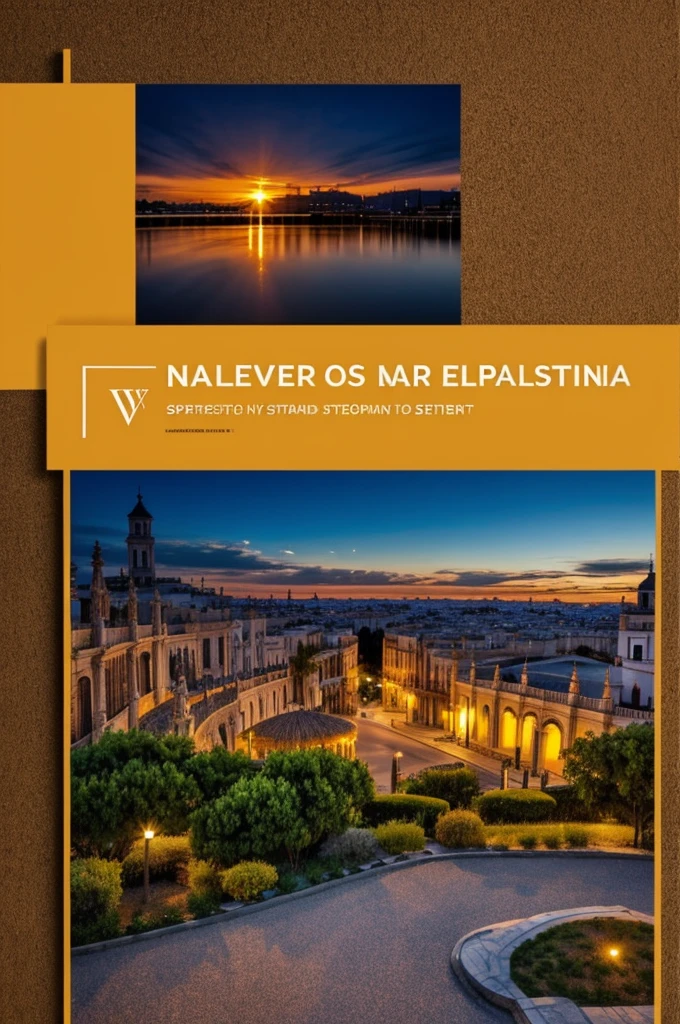 Make a cover with elements related to the subject of Spanish