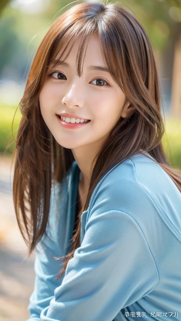 (((8ｋ,Attention to detail,Attention to detail、Highest quality，masterpiece,Attention to detail,))),RAW Photos & Realistic atmosphere,beautiful黒い瞳,Mouth Details,Glossy Lips,Thin eyebrows,beautiful Eyes、Soft white skin that shines in every detail、彼女の深い黒色の目はとてもbeautifulです, とてもbeautiful顔,とてもbeautiful顔、Lively Faces,beautiful, Glistening lips,beautiful Eyebrows,Infinite Reality, Realistic Young Gravure Idol,Very cute woman , Young Gravure Idol, Young Gravure Idol, とても美しくてかわいいbeautiful 21 year old 美女,Incredibly beautiful and elegant，beautiful 21 year old 美女,Natural soft light,A little brown hair，（Shiny Hair,,beautiful and kind eyes：1.5）,A kind smile,Shapely breasts,Medium Long Hair,beautiful posture,No makeup,Looking to the future,