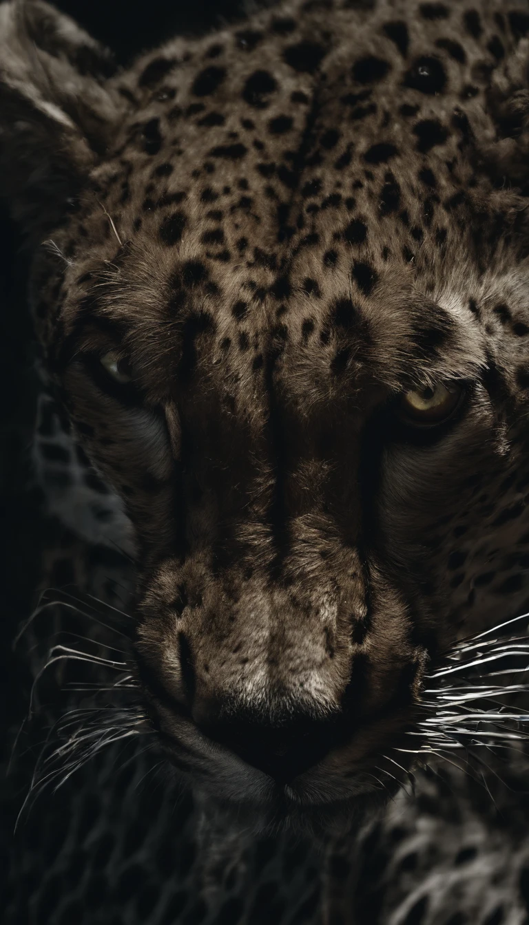 cheetah, a fast and murderous machine, hyper-realistic 8k, detailed fur texture, glowing eyes, sharp teeth, dynamic pose, powerful muscles, photorealistic, cinematic lighting, dramatic shadows, vibrant colors, nature environment, lush jungle, depth of field, masterpiece
