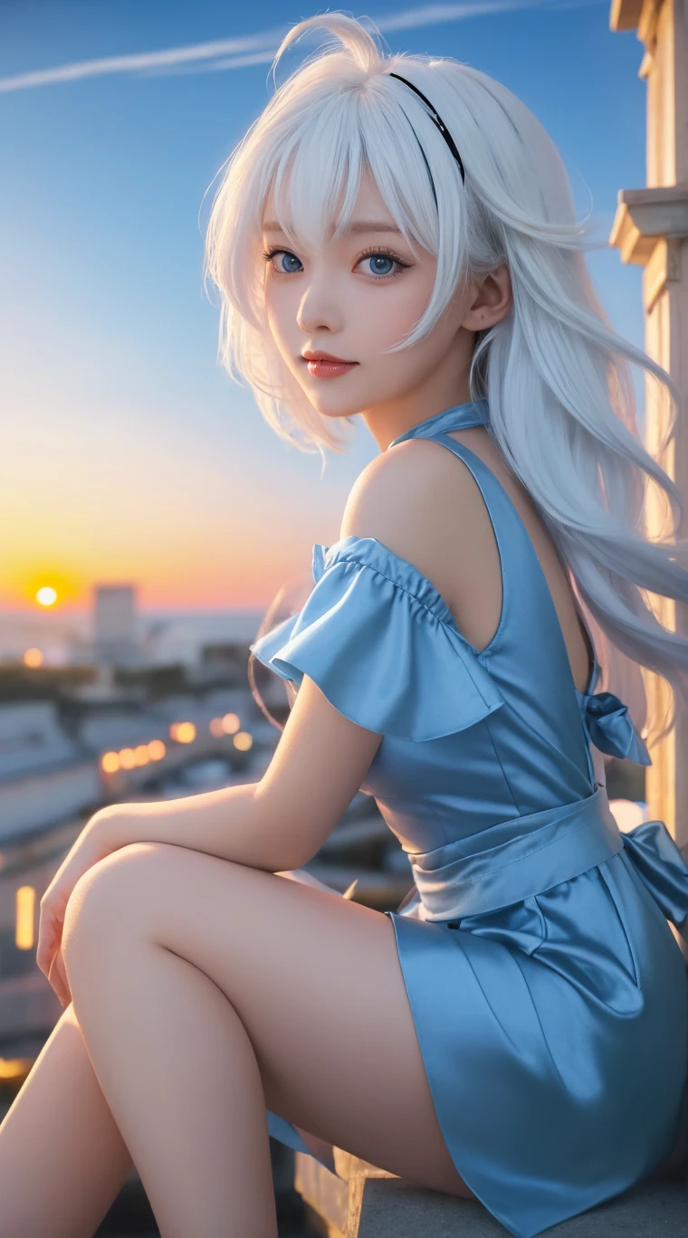 (((Details in Ultra HD quality, real-photo-realistic, ideal))), (morbid light:1.2), (Dynamic Angle), raw photo, (Hatsune Miku), YOUNG, beautiful, very thin, Skinny, blue fur, in highly detailed sailor suit, (ultra detailed body), sleeveless top, a short black skirt, (light smile:0.8), moonlight passing through hair, (beautiful random background:1.3), (sharp), Exposure Mix, bokeh, Luz outfit, High contrast, (muted colors, muted colors, calming tones:1.3), Low saturation, morbid