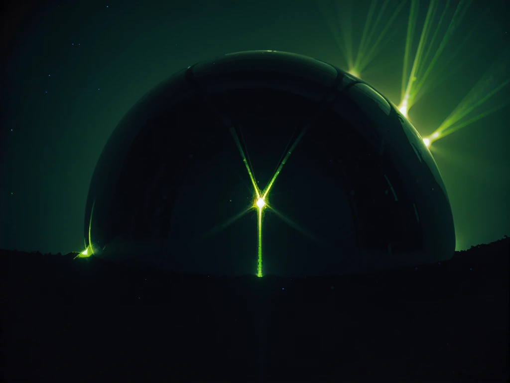 luminous carbon bonds, microscopic view