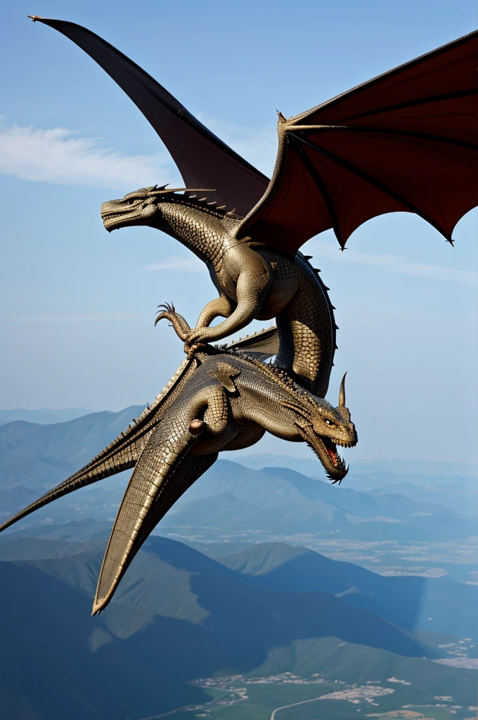 A flying dragon without wings