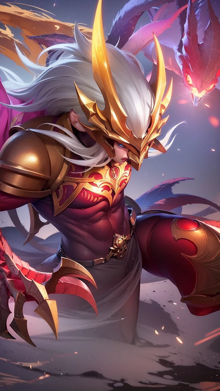 masculine male, masterpiece, ((perfect eyes)) best quality, (semirealism:1.9), beautiful lighting, (extremely detailed CG unity 4k fhd wallpaper), High Detail, Sharp focus, dramatic outdoors, 1 boy ,19 years old, white hair, light purpel eyes, smile.