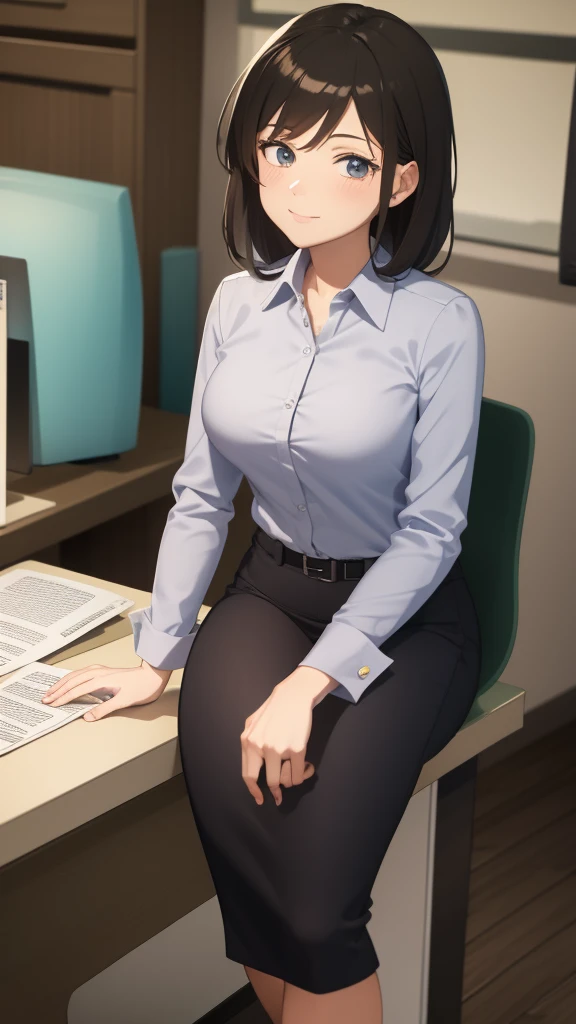 Best quality, Anime,office lady