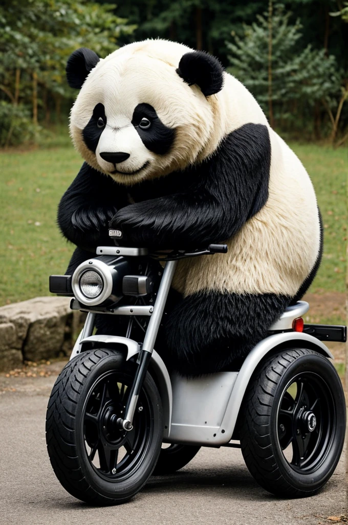 An orisontal tire with panda legs, a tire that serves as a backrest for the bench, that the backrest has a panda bear face and ears, that it has 2 tires on the side to rest your hands on, and that it is pretty and eye-catching but not very complicated. I am an EPT teacher and I want to give an example to my students 