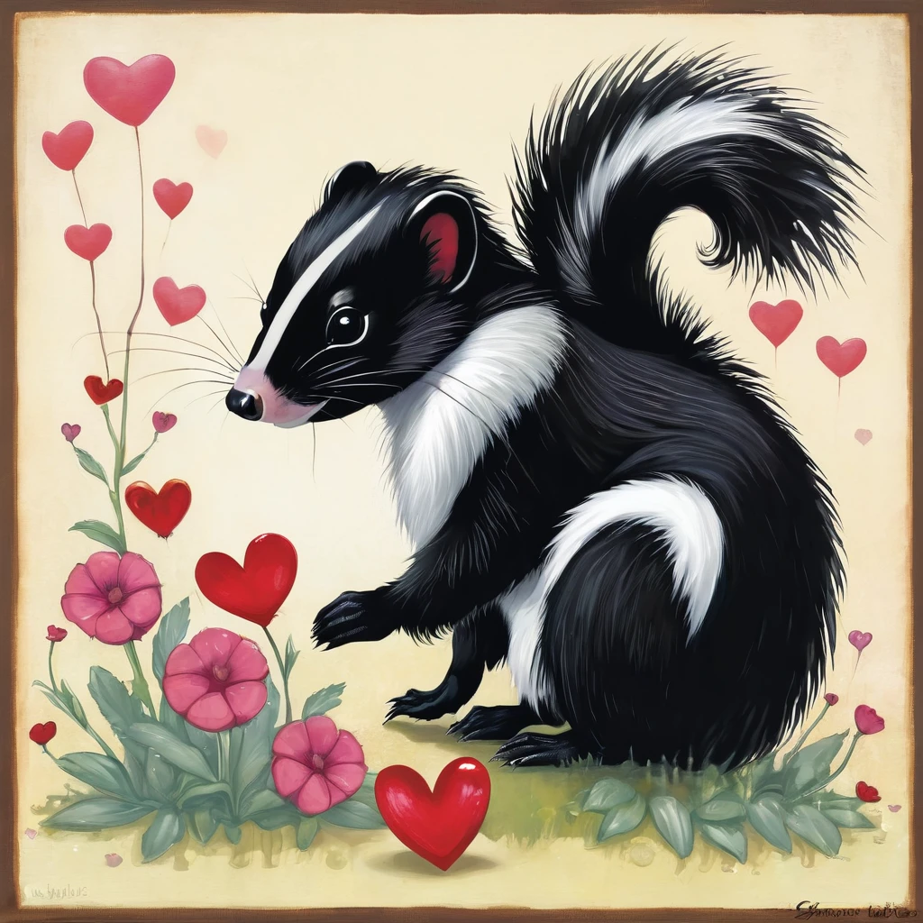 skunk in love