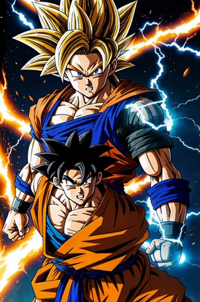 Goku half robot
