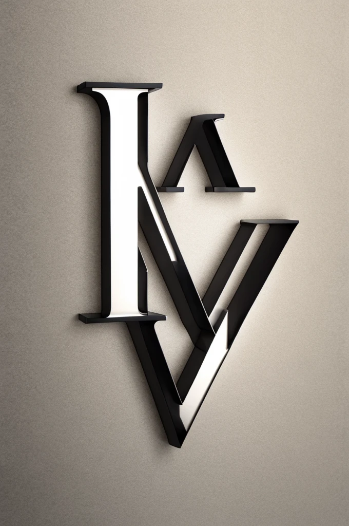 N and m letter type logo