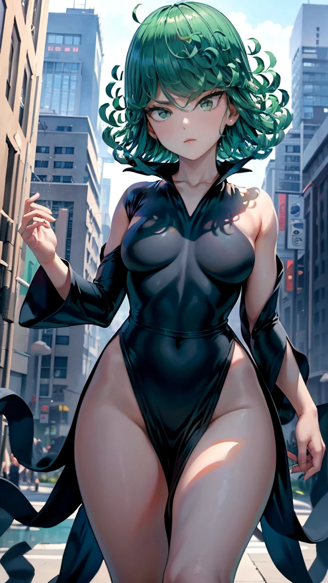 Tatsumaki , Dynamic positions have a golden part, fragile physique, Street, floats in the air, close up portrait, stands leaning towards the floor, beautiful , White Nurse's Coat, Short skirt, breasts fall out from under the robe, leans forward, very erotic, arches his back, Portrait of a girl, standing in a sexy pose, leans forward, beautiful фигура, buttocks, beautiful грудь, very sexy, the texture is very durable,The picture is very clear and concise,incredibly beautiful,Temperament elegant,in a spacious room, нежное выражение лица Tatsumaki из One Punch Man, short green hair, green eyes, , heels, full body view, smiling, dynamic pose, Tatsumaki из One Punch Man, short green hair, green eyes, ,dynamic view, (masterpiece, Best quality:1.2),
