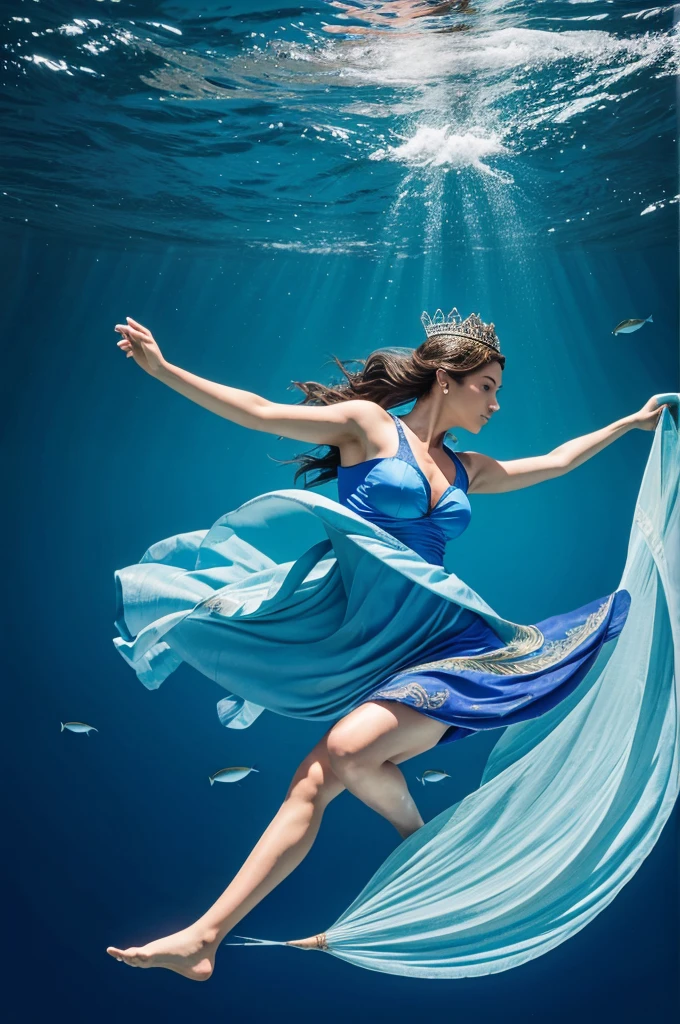 • A regal fish, the queen of water, gliding gracefully.
