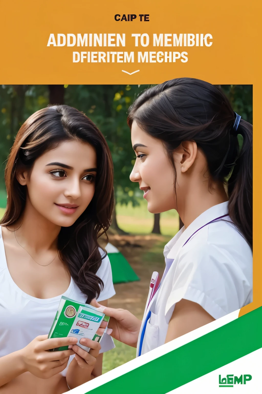 I want to create an advertisement of camp where patient will get 50% discounts on medicines and also 50% discount on membership fee which is 501.