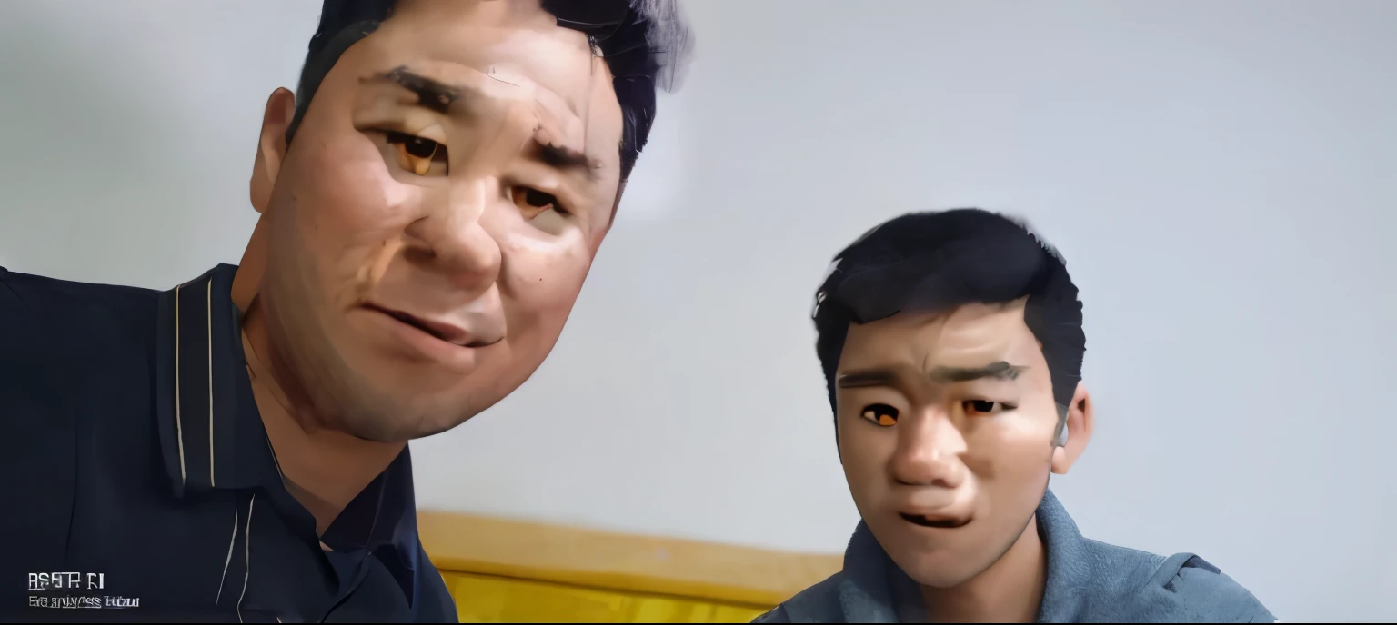 best quality, Ultra-high resolution, 1 boy, A father,