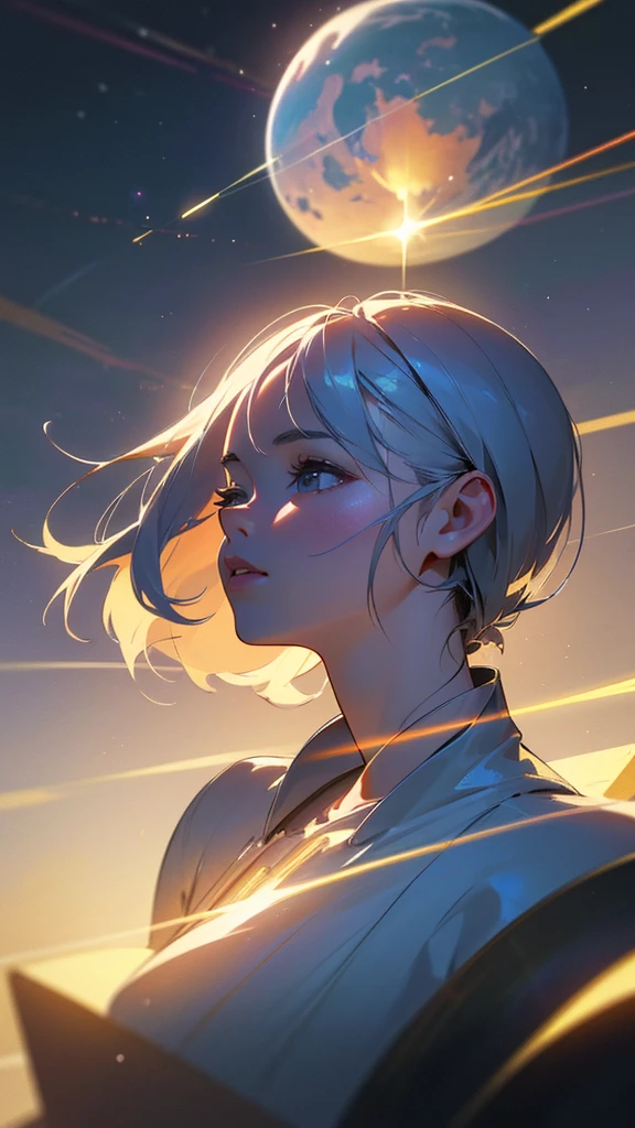 (ultra quality, 4k, 8k, high resolution, masterpiece: 1.2), ultra detailed, (realistic, photorealistic, photorealistic: 1.37) a beautiful young woman walking in outer space, semi-naked with lights all over her body, highly detailed, extremely detailed portrait, intricate details, hyper realistic, 8k, photorealistic, art by artgerm and greg rutkowski, dramatic lighting, glowing skin, volumetric lighting, cinematic, awe-inspiring, ethereal, mystical, cosmic, mesmerizing