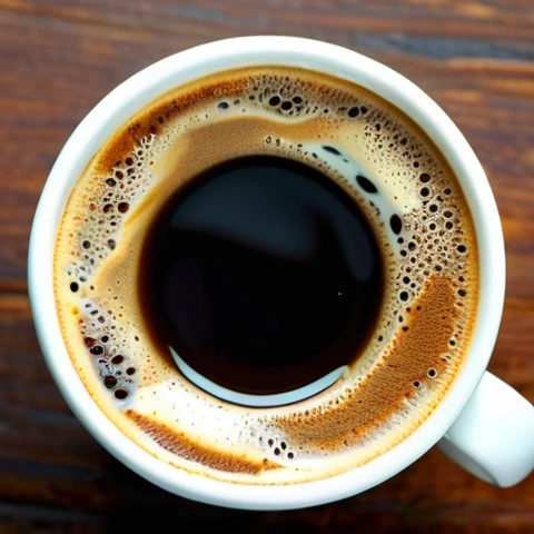 cup of coffee from above, ultra hd