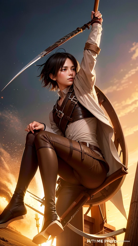 anime character with a bow and arrow in his hand, levi ackerman, (attack on titans anime), 4 k manga wallpaper, shingeki no kyojin, portrait of eren yeager, from attack on titan, attack on titan anime style, in attack on titan, snk, eren yeager, badass anime 8 k, attack on titan covert art