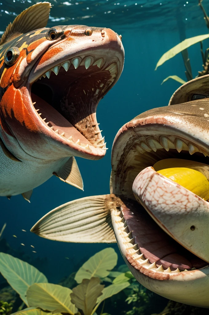 Piranha eat girl