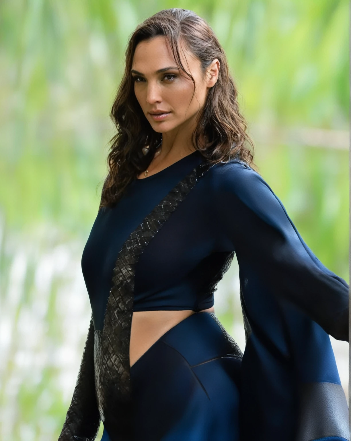  high quality  Erotic photograph  ( GalGadot, ultra detailed skin texture, hot bikini  model  ) celebrity erotic photograph  , erotic photoshoot , fit  figure , exhausted look, shiny sweaty skin, seductive expression , on vacation area wonderful  background , wet hair, celebrity, female,  woman, hollywood actress, , erotic angle  , ( depth of field, insanely detailed skin texture, hyper detailed features )