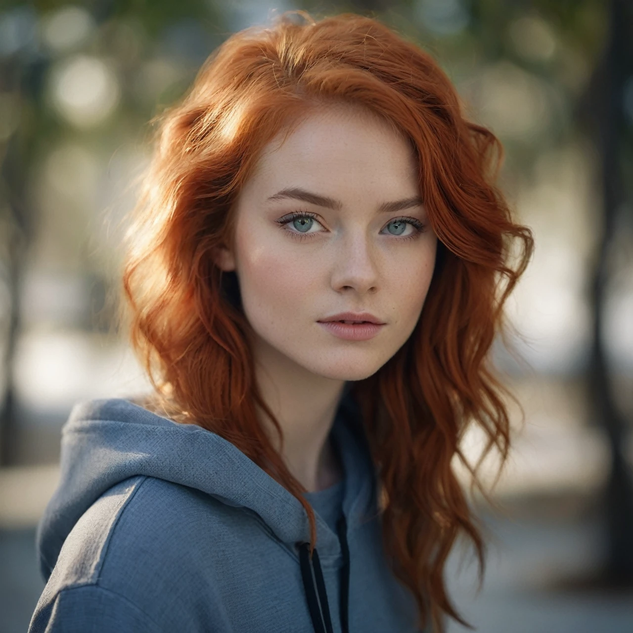 {type: photoréaliste}{subject: femme de 21 ans rousse aux yeux clairs, allongée sur un lit dentelle noire}{environment: chambre avec draps blancs et doux, éclairage ambiant chaud}{details: cheveux roux légèrement ondulés, cils courbés, pose détendue, corp entier}{style: réaliste, détaillé}{camera: Canon EOS R5, objectif 50mm f/1.2, prise de vue moyenne}{lighting: lumière naturelle et douce, ambiance chaleureuse}{resolution: 4K, haute définition}