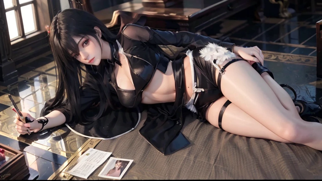 ((masterpiece, best quality)), Delicate face, Character Design Sheet，Whole body love, Rich in details, Multiple poses and expressions, Very detailed, depth, Many parts，beautiful girl，Light，发Light，Red and Gold，Phoenix decoration，gauze，Lace，Lace连裤袜，High heel