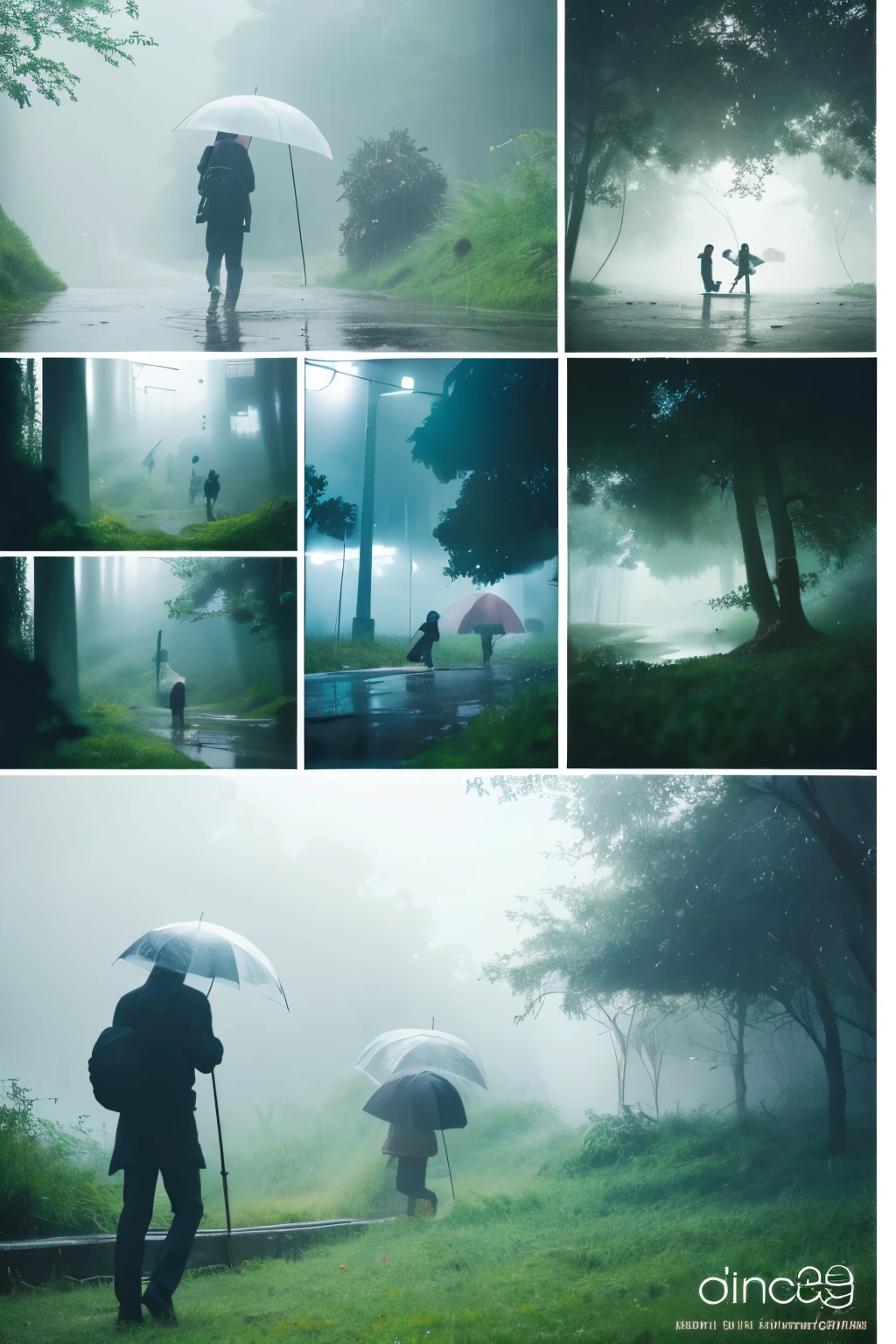 Mist and Rain in Picture Book