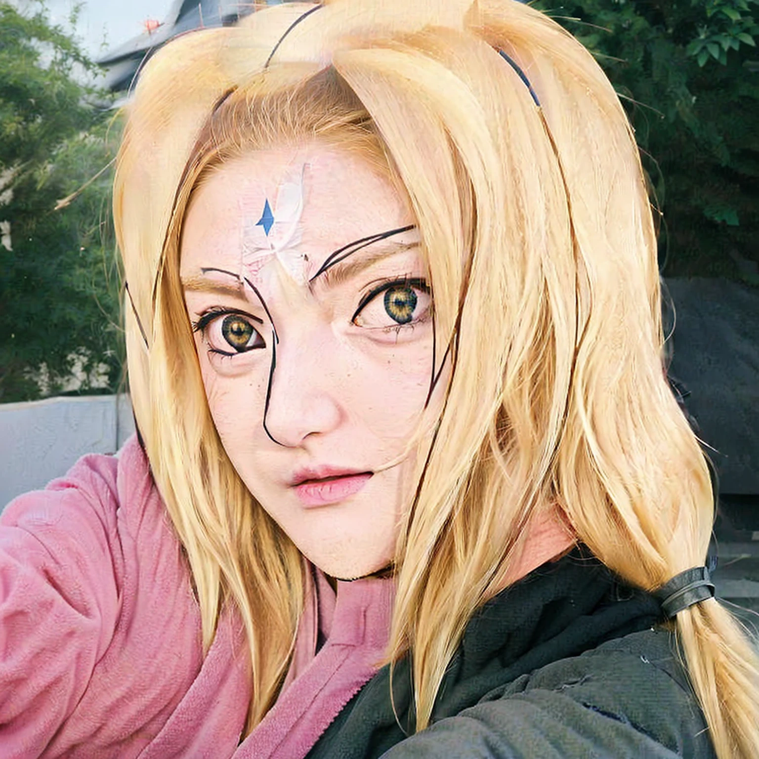 anime girl with long blonde hair and a blue cross on her forehead, tsunade from naruto, haruno sakura, sakura haruno, from naruto, itatchi uchiha, sakura haruno in slug sage mode, hinata hyuga, princess 'kida' kidagakash, as an anime character, sakimi chan, hinata hyuga from naruto