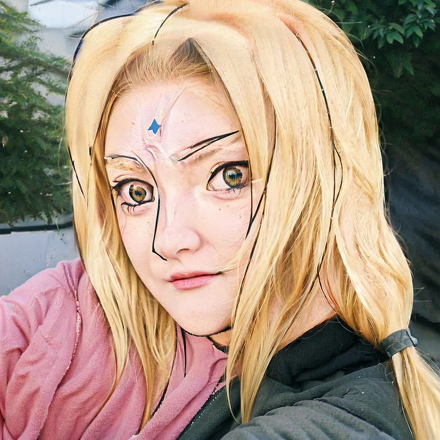 anime girl with long blonde hair and a blue cross on her forehead, tsunade from naruto, haruno sakura, sakura haruno, from naruto, itatchi uchiha, sakura haruno in slug sage mode, hinata hyuga, princess 'kida' kidagakash, as an anime character, sakimi chan, hinata hyuga from naruto