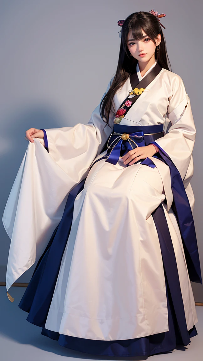 (masterpiece, best quality), ultra detailed, high resolution, 16k, the most beautiful face in the world, perfect face, delicate facial features, highly detailed beautiful face and eyes, shiny skin, highly detailed background, elaborately designed, fine cloth texture, BREAK, (gorgeous and stunning teenage girl in hanbok:1.5), (perfect make-up:1.3), deeply in love, full of elegance, (full body:1.5), (three view drawing, front and back and side, character sheet:1.2)