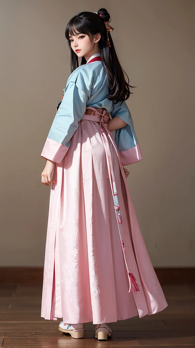 (masterpiece, best quality), ultra detailed, high resolution, 16k, the most beautiful face in the world, perfect face, delicate facial features, highly detailed beautiful face and eyes, shiny skin, highly detailed background, elaborately designed, fine cloth texture, BREAK, (gorgeous and stunning teenage girl in hanbok:1.5), (perfect make-up:1.3), deeply in love, full of elegance, (full body:1.5), (three view drawing, front and back and side, character sheet:1.2)