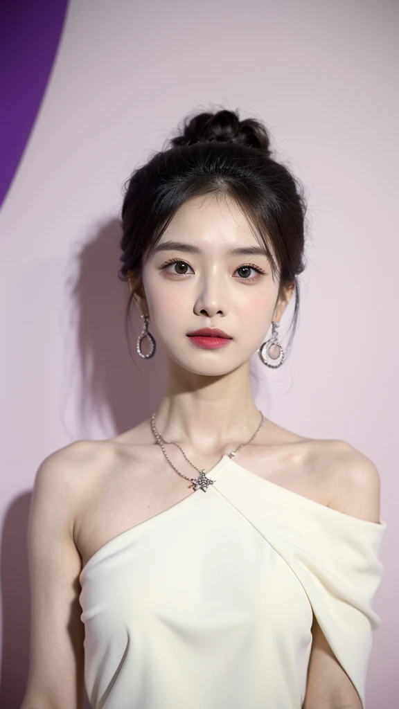Best quality, Masterpiece, A high resolution, 1girll,china dress,hair adornments,necklace, jewelry,Beautiful face,after sexing_Body, Tyndall effect,Photorealistic, Dark Studio, rim lit, twotonelighting,(highdetailskin:1.2), 8K  UHD, Digital SLR, Soft lighting, High quality, voluminetric lighting, candid, photographed, high resolution, 4K, 8K, Bokeh,  .Jinstyle,  Building