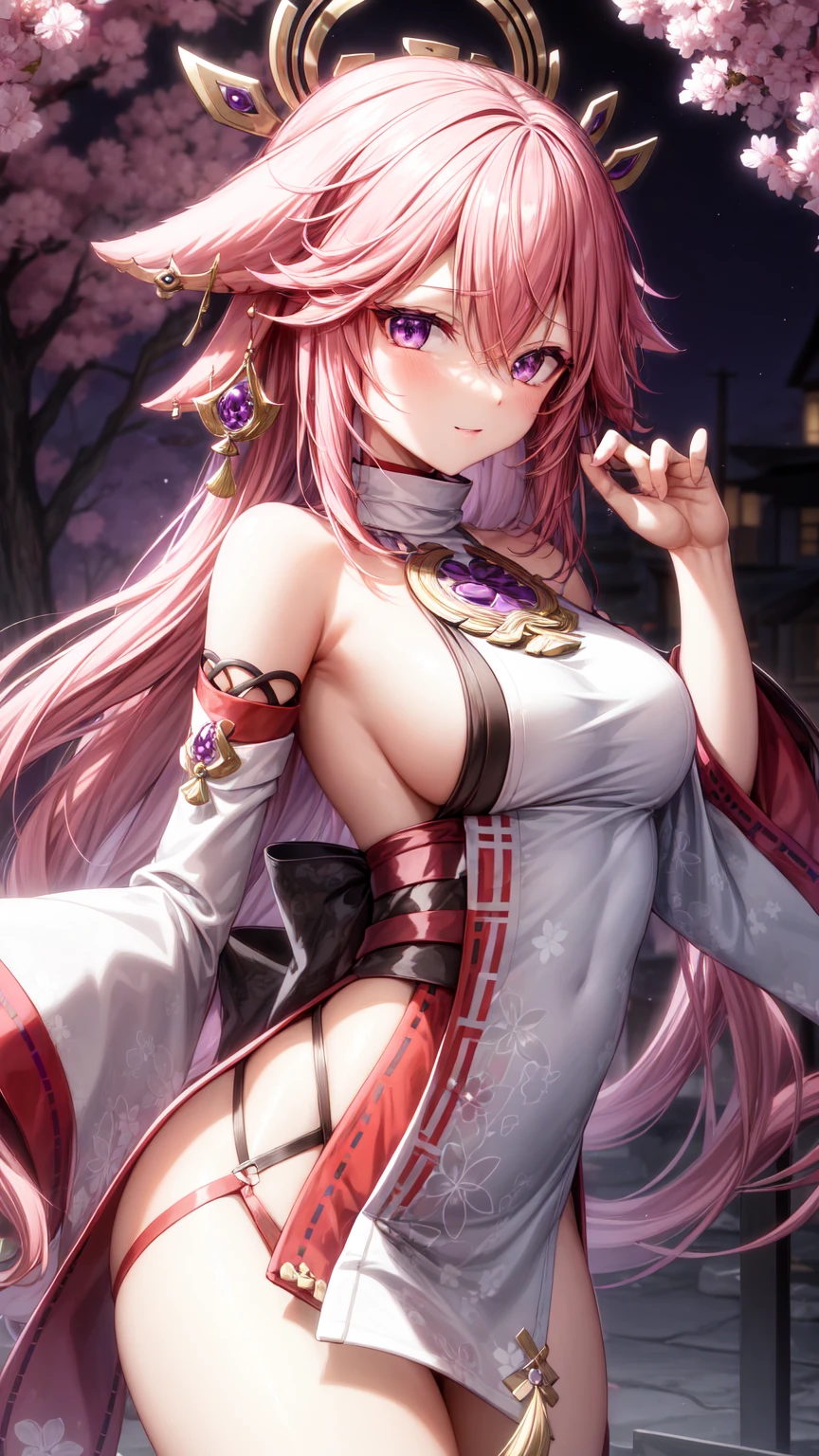 Yae miko(purple eyes)(skirt)()